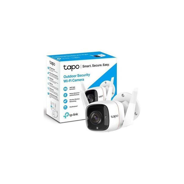 TP-Link Tapo C310 Extérieure Caméra de Surveillance WiFi, Caméra de sécurité ip sans Fil 3Mp (2304x1296)
