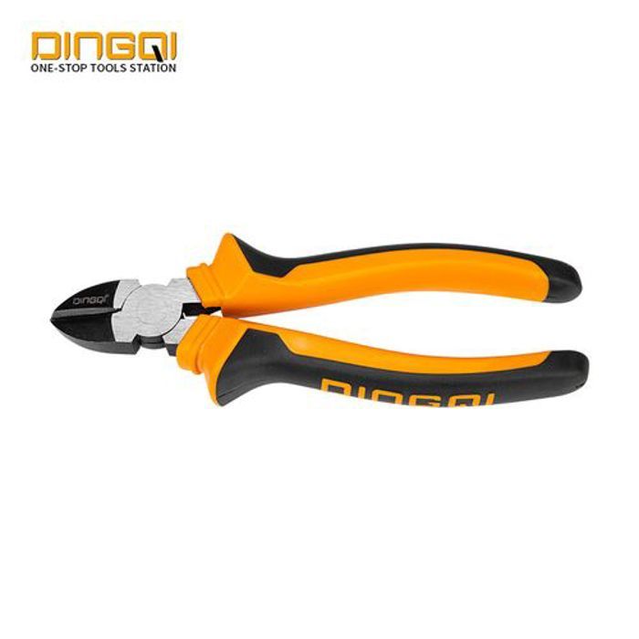 Pince coupe diagonale - DINGQI - 180mm - Réglage d'angle - Compacte - Multicolore