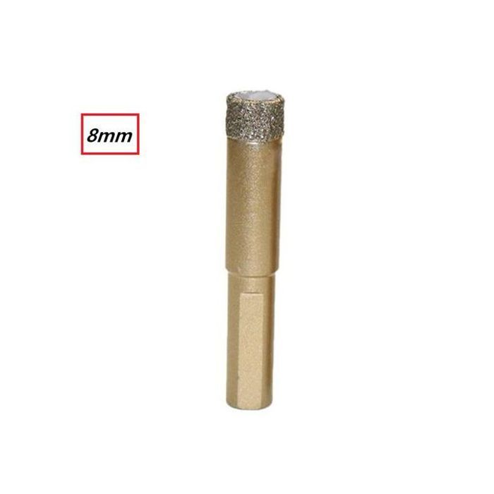 Foret à diamant 8mm pour verre, céramique, marbre, granit
