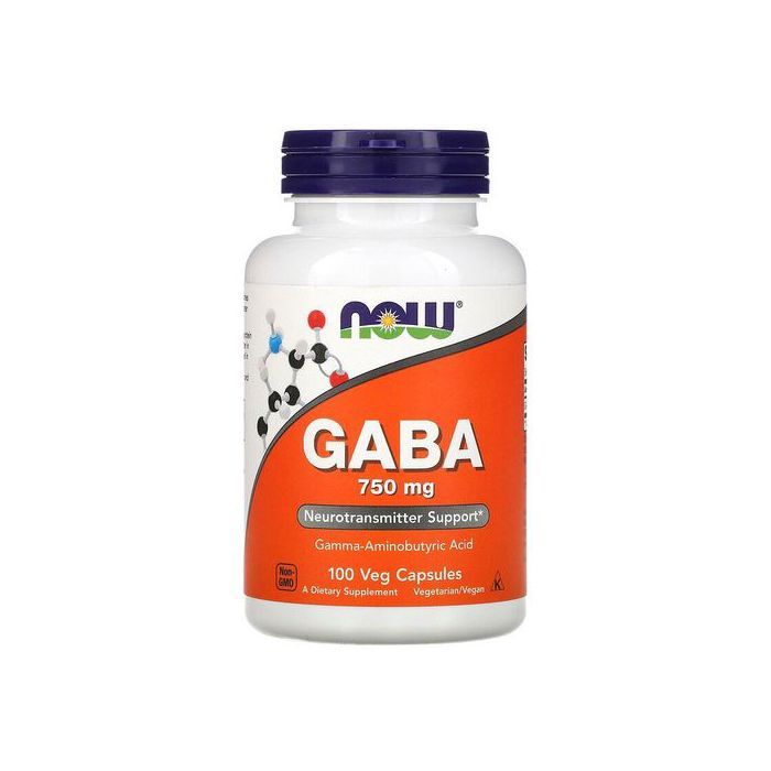GABA avec vitamine B-6, 750 mg, 100 gélules végétales - Made in USA