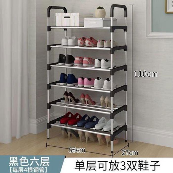 Étagère Range-Chaussures Porte-Chaussures à 6 Niveaux Organisateur de Chaussures