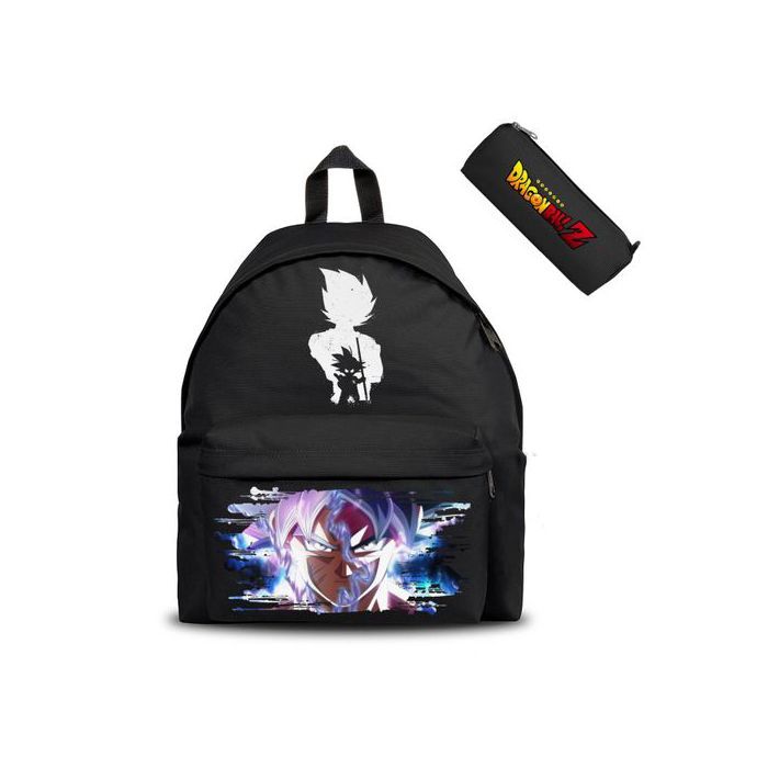 Dragon Ball Z Anime Goku & Vegeta Super Saiyan Style 4 - Cartable & Trousse Backpack Scolaire