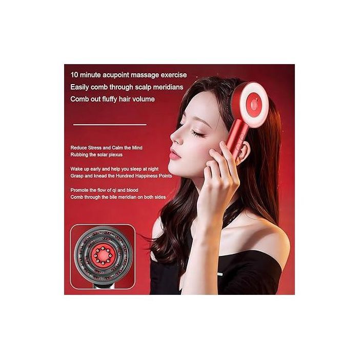 Brosse de massage du cuir chevelu Yogimony Premium avec distributeur d'huile -