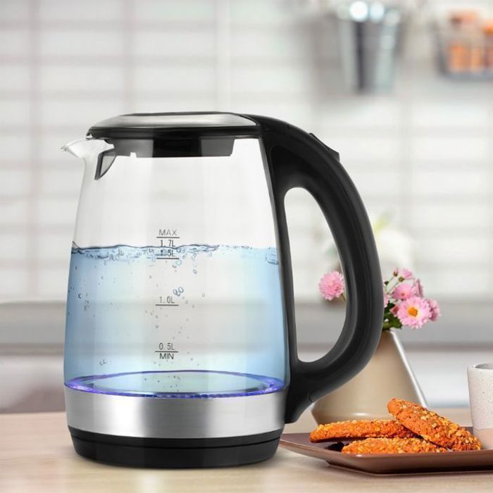 Bouilloire Électrique - Non spécifié - 1500W - 2 Litres - Verre - LED Éclairé