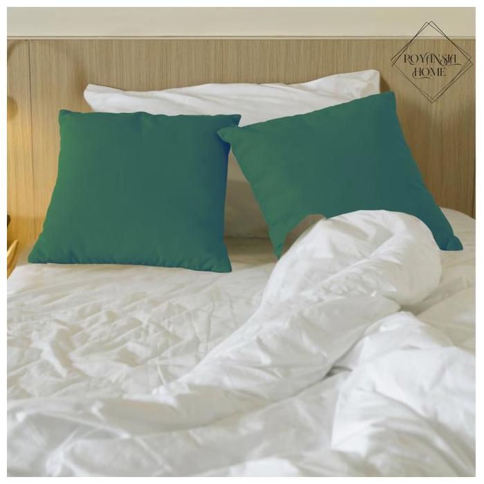 Taie d'oreiller - ROYANSIA HOME - 50x70 cm - Vert - Douce - Résistante - Élégante