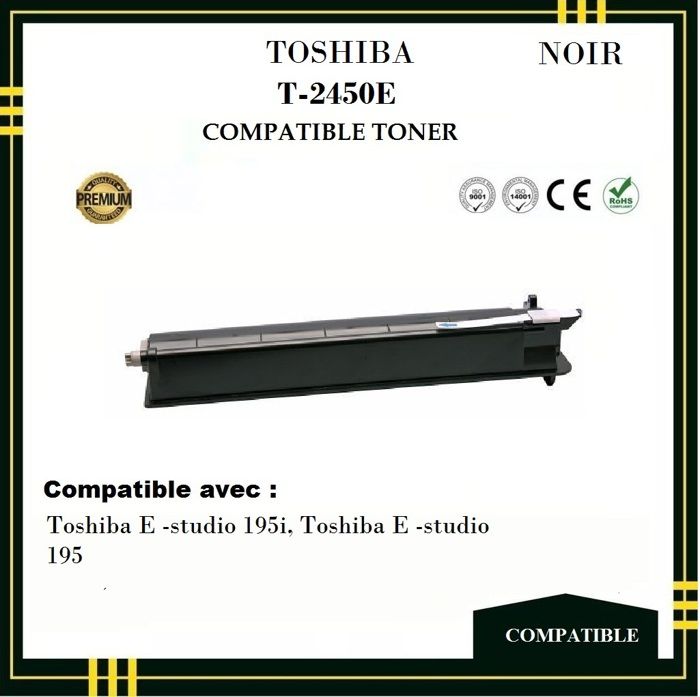 Toner Compatible - TOSHIBA - 2450E - Noir -  - Imprimantes TOSHIBA