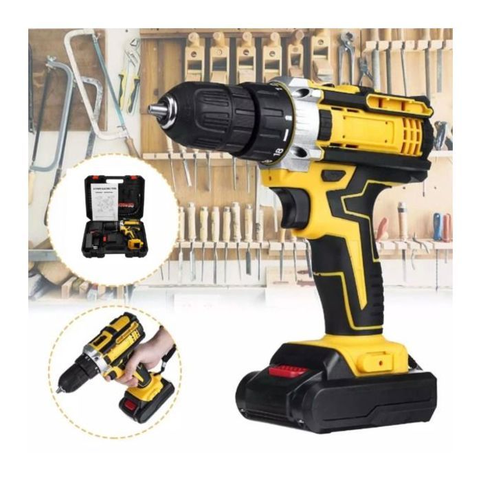 Perceuse électrique 36v avec deux batterie lithium pour tous travaux
