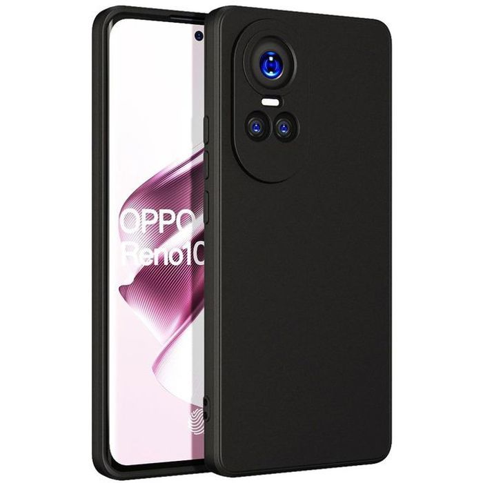 Pochette Silicone pour Oppo Reno 10 / Reno 10 Pro 5G- : Noir