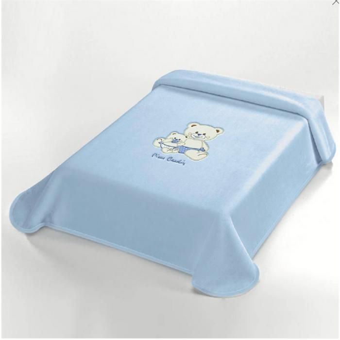 Couverture Ourson 110×140 cm – Pierre Cardin couleur Bleu