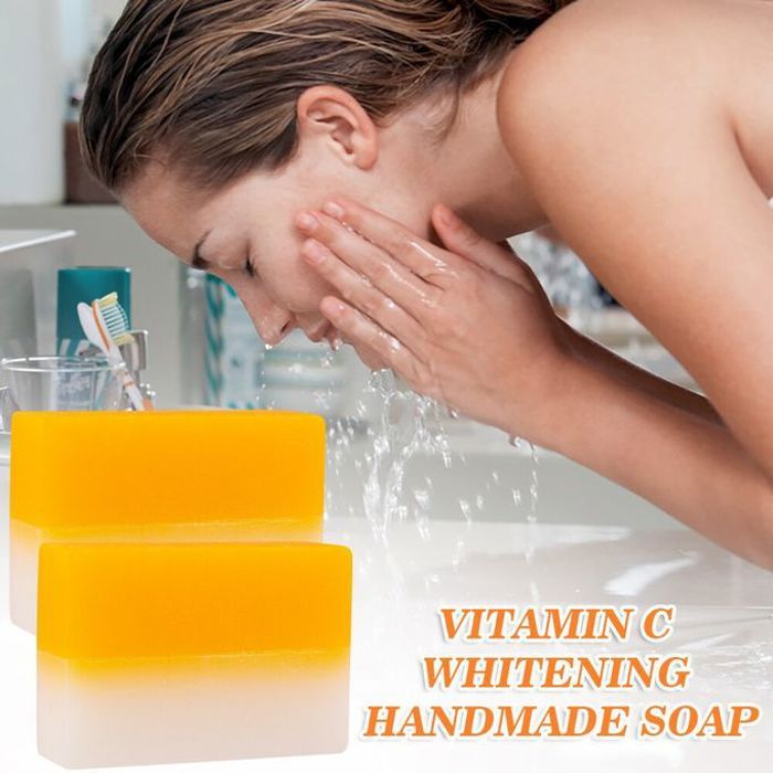 Savon à la vitamine C et l'acide hyaluronique, blanchissants efficaces, nourrissant