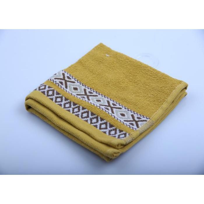 Serviette de main - Berbère - Moutarde - 450g/m² - 30x30 - Douce et absorbante