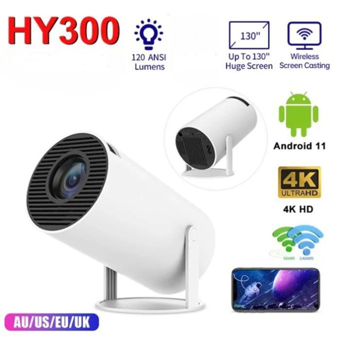 Projecteur - Non spécifié - 1080P Full HD - Support 4K - WiFi - HDMI - AV - USB