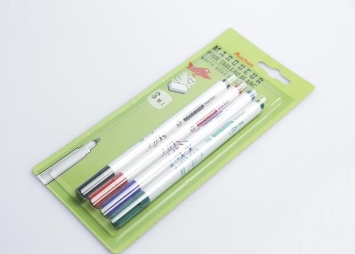 4 marqueurs tableau assortis couleurs Auchan