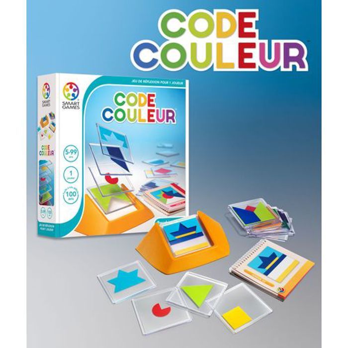 Jouet de société Smart Games Colour Code - Code couleur jeu de réflexion avec +100 défis