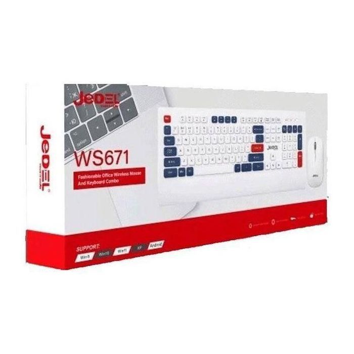 Pack Clavier Souris Sans-fil WS671 - Français/Arabe