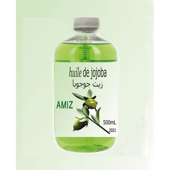 Huile de jojoba - AMIZ - 500mL - Hydratant corps - Non comédogène - Tous types de peau