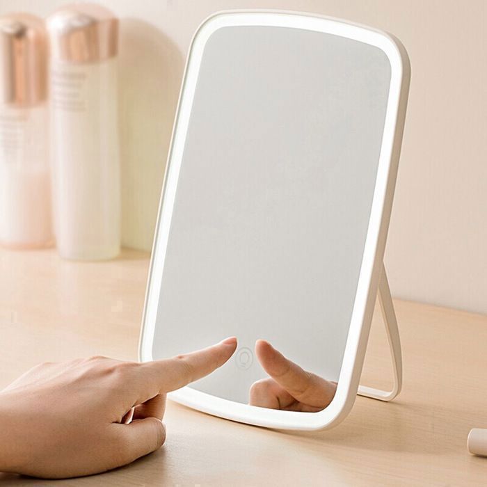Miroir LED - Non spécifié - Pliable - 3 couleurs - Portable - 17.5 × 13cm