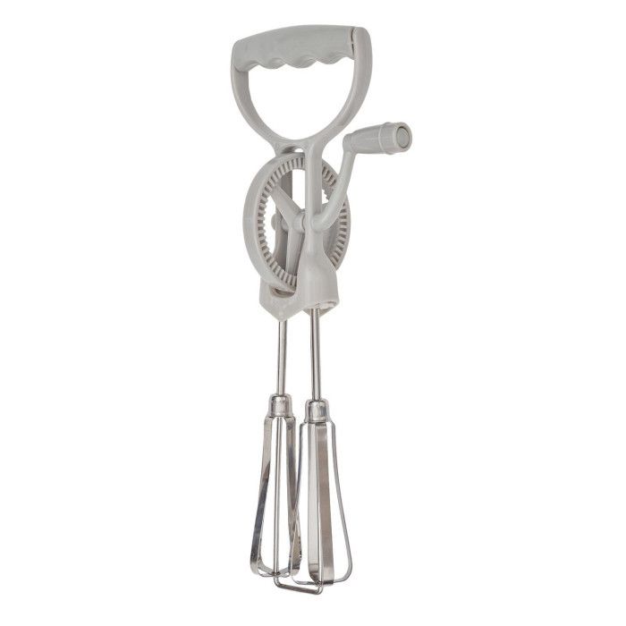 Batteur Manuel - Mamie Lily - 31cm - Acier Inoxydable - Ergonomique - Gris