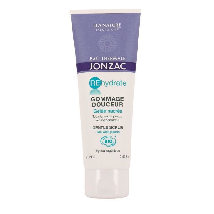 Gommage douceur - Jonzac - Gelée Gommante Douceur Bio - Hypoallergénique - 75ml - Tous types de peaux