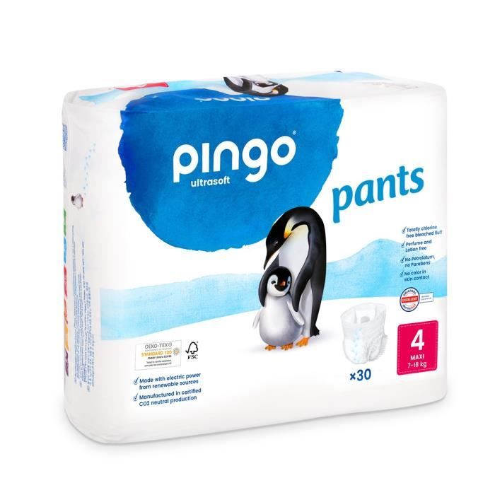 PINGO Couche-culotte Ecologique x30 - Taille 4