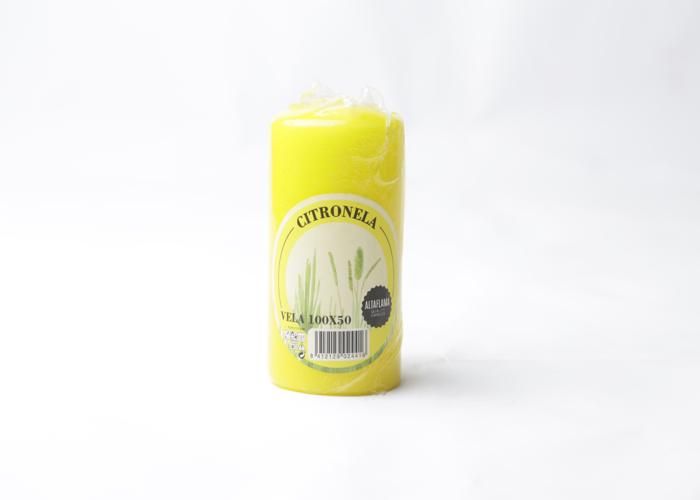 BOUGIE - CITRONNELLE - 100X50 - Parfum apaisant - Combustion prolongée