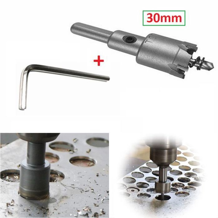 Coupeur de scie cloche en acier inoxydable dur 30mm