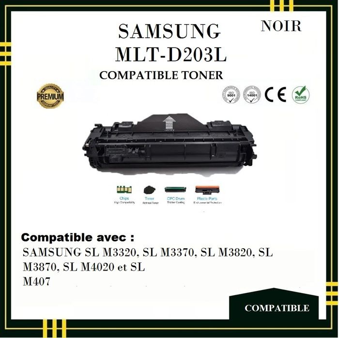 Samsung MLT-D203L Toner Compatible NOIR