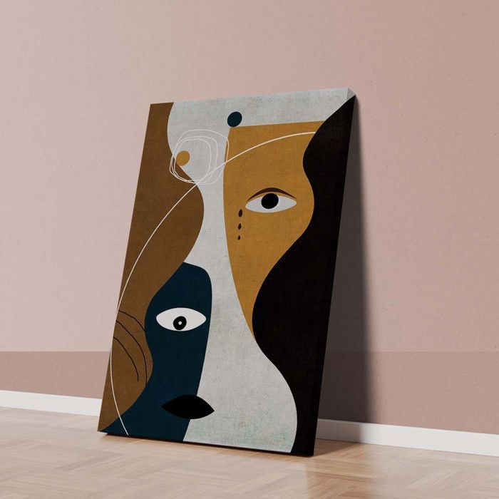 Tableau Décoratif - Écho du Sophistiqué - 60 x 90 cm - Multicolore - Contemporain