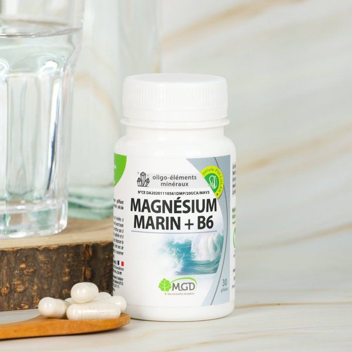 Magnésium Marin Vitamine B6 30 gélules - MGD