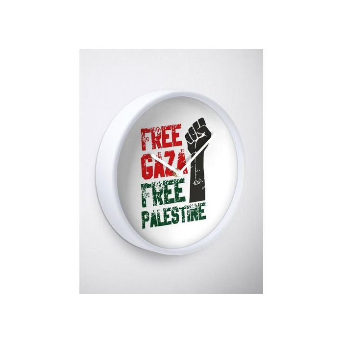 Free Gaza Free Palestine Wall Clock Decoration For House & Rooms