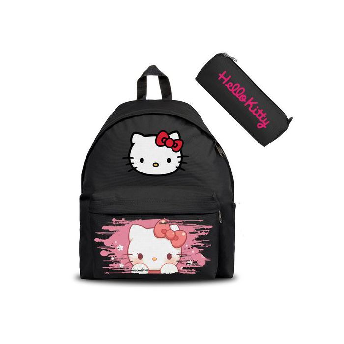 Hello Kitty Sanrio Cute Cat - Cartable & Trousse Backpack Scolaire