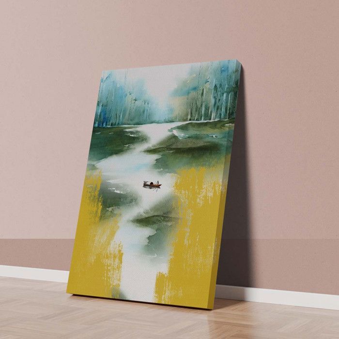 Tableau Décoratif - Cadre de Vie Moderne - 60 x 90 cm - Multicolore - Design Contemporain