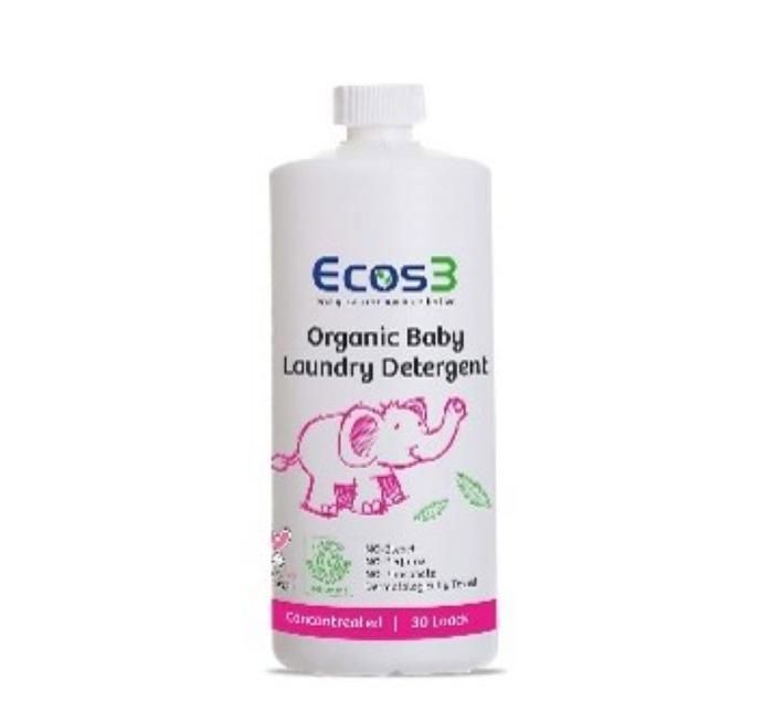 BABY LIQUIDE LESSIVE ECOS3 CONCENTREE 30 LAVAGES 100% NATUREL 1050ML