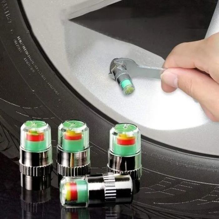4 pièces Bouchons de tige de Valve de pression d'air de voiture