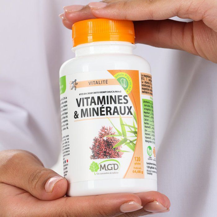 Complexe Vitamines et minéraux 120 gélules - MGD