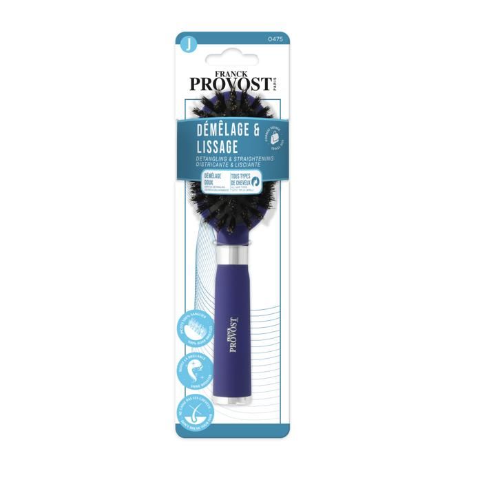 Mini Brosse Démélage & Lissage Picots 100% Sanglier- Couleurs Aléatoires- FP