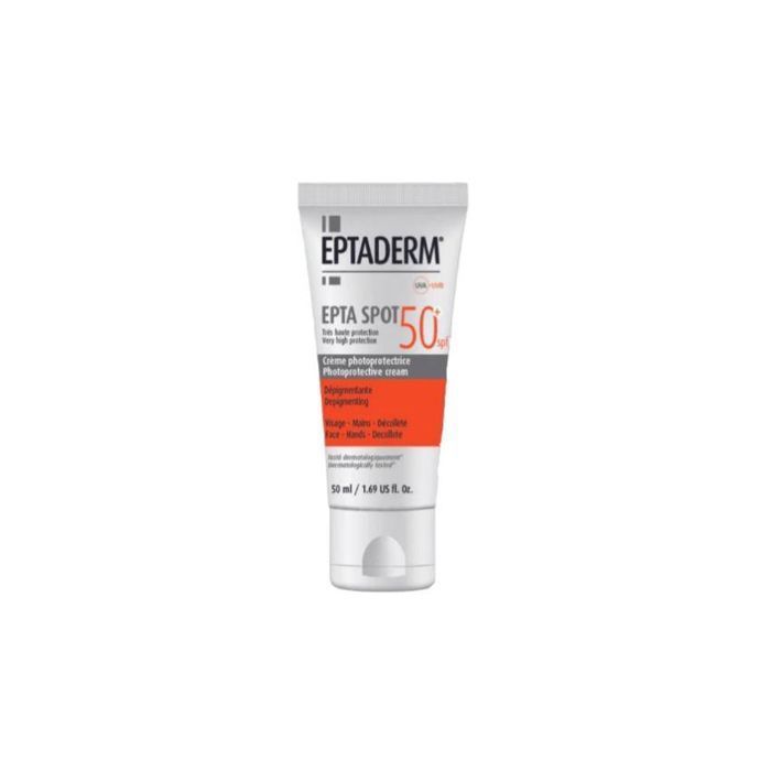 Crème Solaire Dépigmentante - EPTADERM - Epta Spot SPF 50+ - 50ml - Protection UVA/UVB - Sans parfum