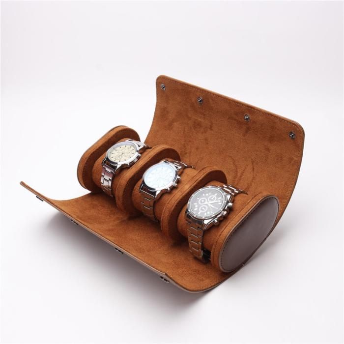Ecrin - VETCHINOS - Étui à montre en cuir - 3 montres - Marron - Chic