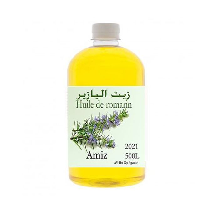 Huile de romarin - AMIZ - 500mL - Antiseptique - Tonique circulatoire - Expectorant