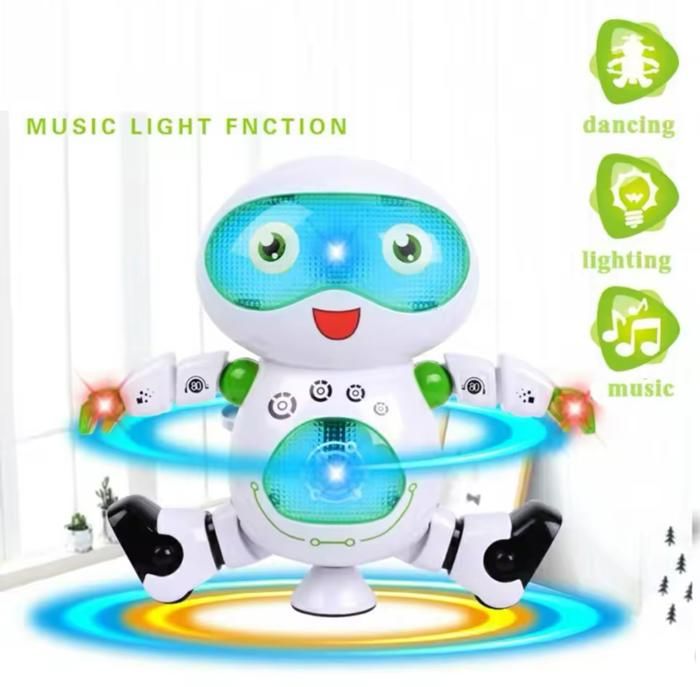 Robot interactif - GENERIC - Intelligent - Rotatif 360° - Jouet lumineux - Pour bébés à partir de 3 ans