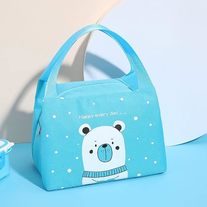 Sac Isotherme - Bande dessinée - Bleu - Grande capacité - Résistant à l'huile - Facile à nettoyer