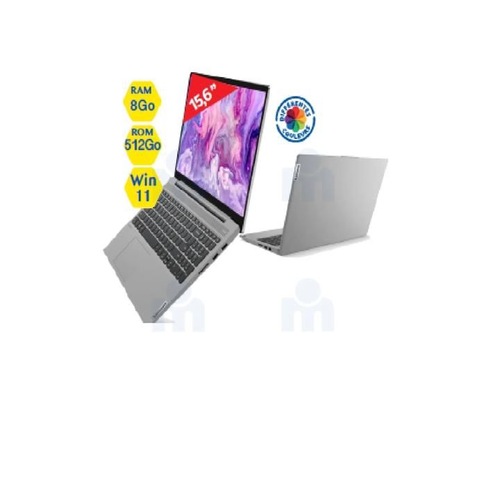 Ordinateur portable - LENOVO - IP5 I5 - 15,6 pouces - 8 Go RAM - 512 Go SSD - Windows 11