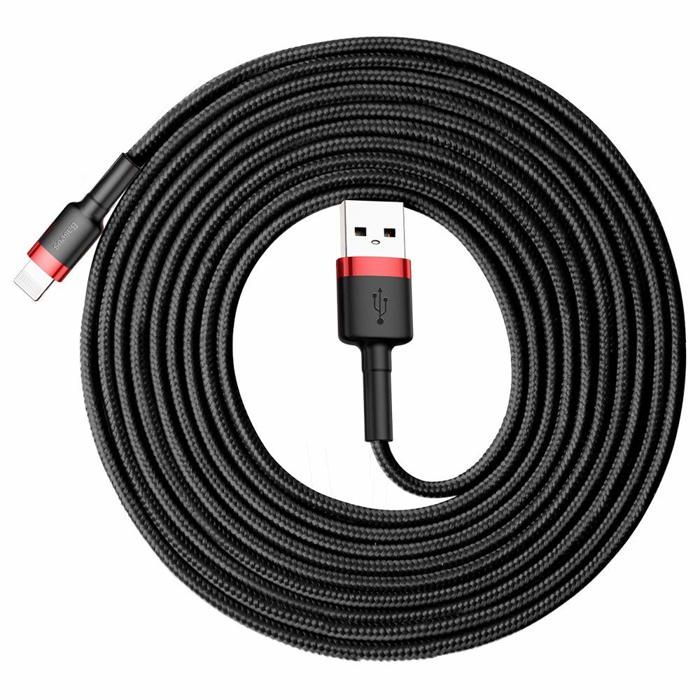 Baseus Câble de Chargeur USB 3M 2A Câble de données USB Adaptateur de cordon téléphonique Compatibles pour iPhone x 8