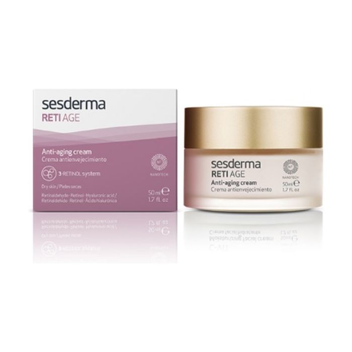Crème anti-âge - Sesderma - Reti-Age - 50 ml - Système 3-Rétinol - Sans parabène