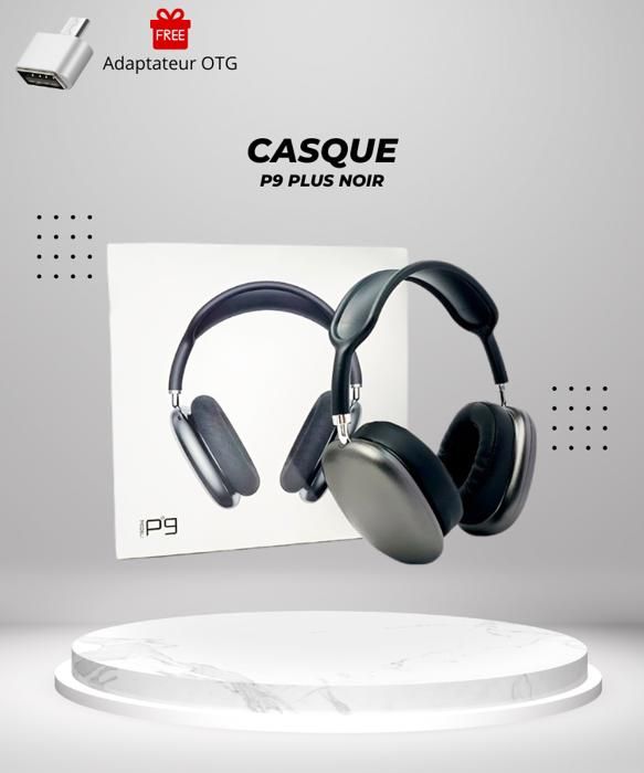 "Offre Specia" Casque P9 Plus Noir,Bluetooth, Sans FIL,de tres Haute Qualite Sonore