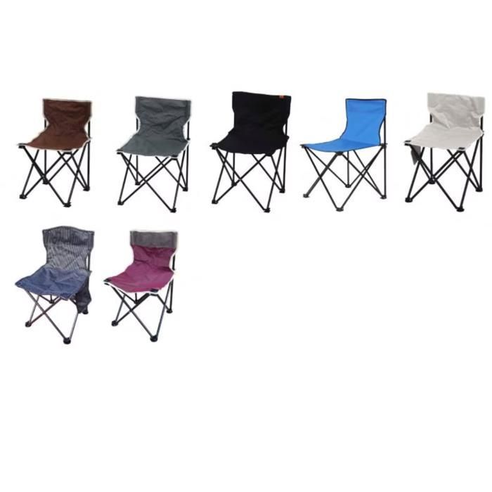 Chaise de Camping Légère et Durable pour Toutes les Excursions (Couleur aléatoire)