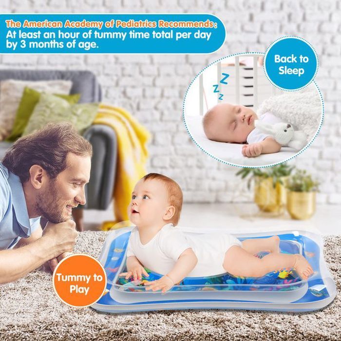Tapis de jeu gonflable pour bébé, divertissement aquatique, natation