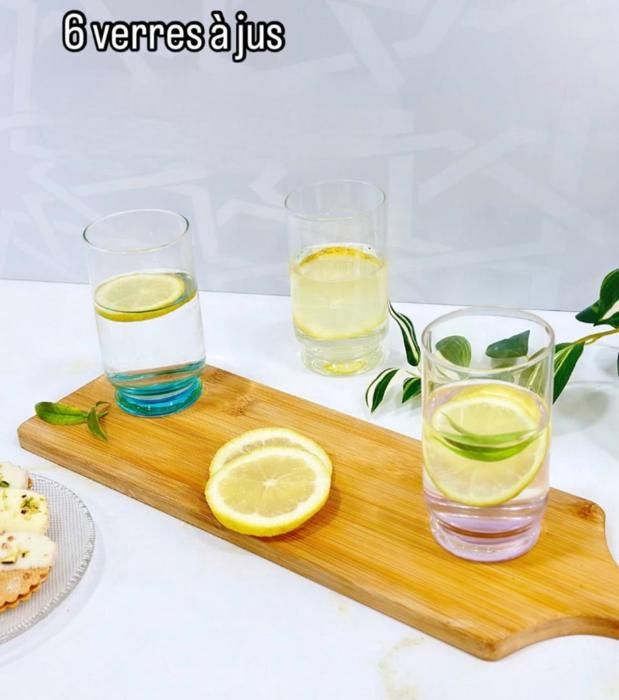 Verres à eau ou jus - Non spécifié - Set de 6 - 11x6cm - 300ml - Verre durable