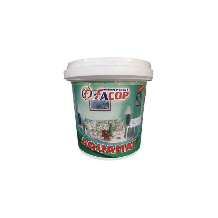 FACOP AQUA MAT Peinture à L'eau mate blanc (l'intérieur et l'extérieur)