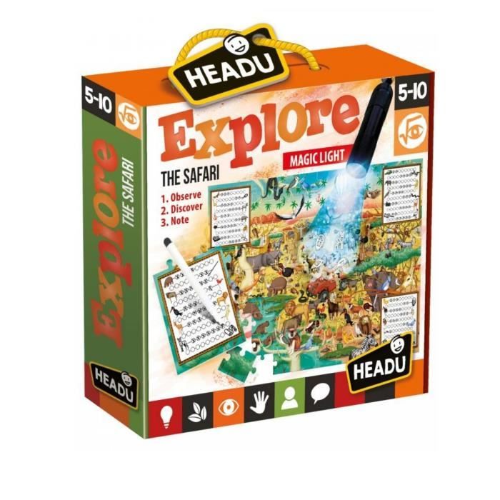 Headu - Explore le safari - Jeux Educatifs - Dès 3 ans